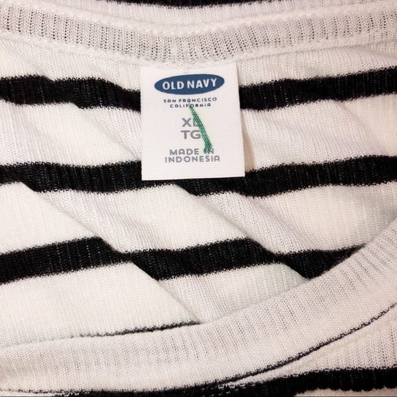 Old Navy large striped bell sleeve cozy blouse - Picture 4 of 5